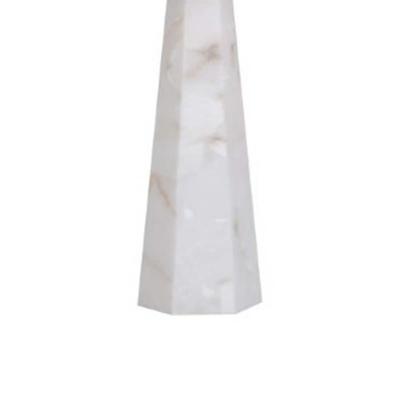 32 Inch Table Lamp, White Drum Shade, Double Pull Chain, Tapered Cone Base