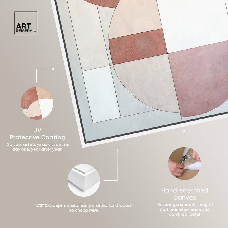 Modernist Circles I Canvas by Art Remedy