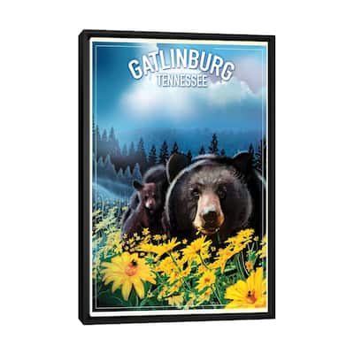 iCanvas "Gatlinburg, Tennessee" by Old Red Truck Framed Canvas Print
