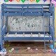 preview thumbnail 2 of 8, Classic Rectangular Design Twin over Twin Bunk Bed-Grey