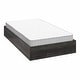 preview thumbnail 5 of 13, RealRooms DreamSaver Set Platform Bed Frame + Mattress Included, Twin Size Platform Bed and 6-Inch Mattress Set, Black Oak