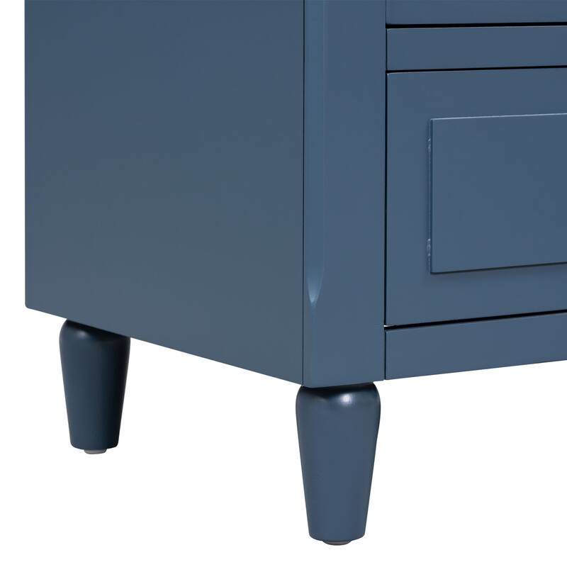 3 Drawer Nightstand Storage Wooden Chest