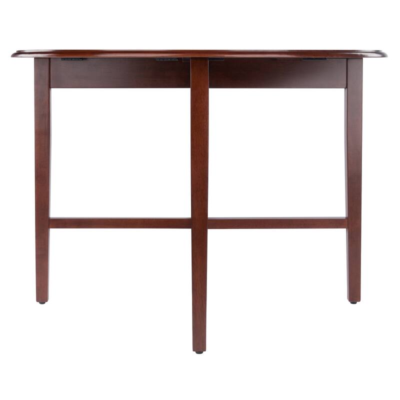 Hannah Double Drop Leaf Round Dining Table, Walnut