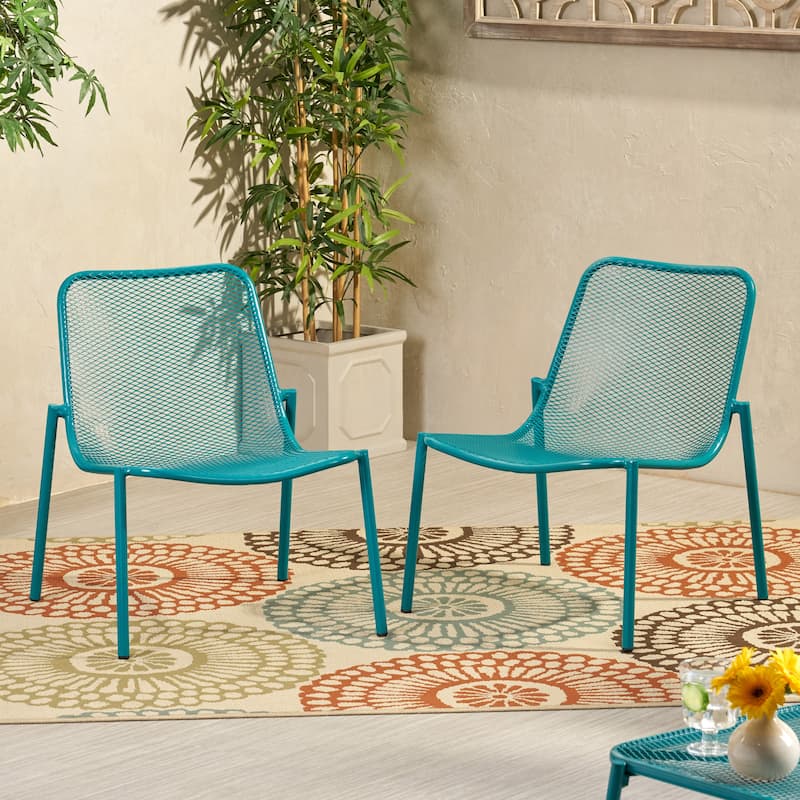 Bucknell Outdoor Modern Dining Chair (Set of 2) by Christopher Knight Home - 26.00" W x 22.25" L x 26.00" H