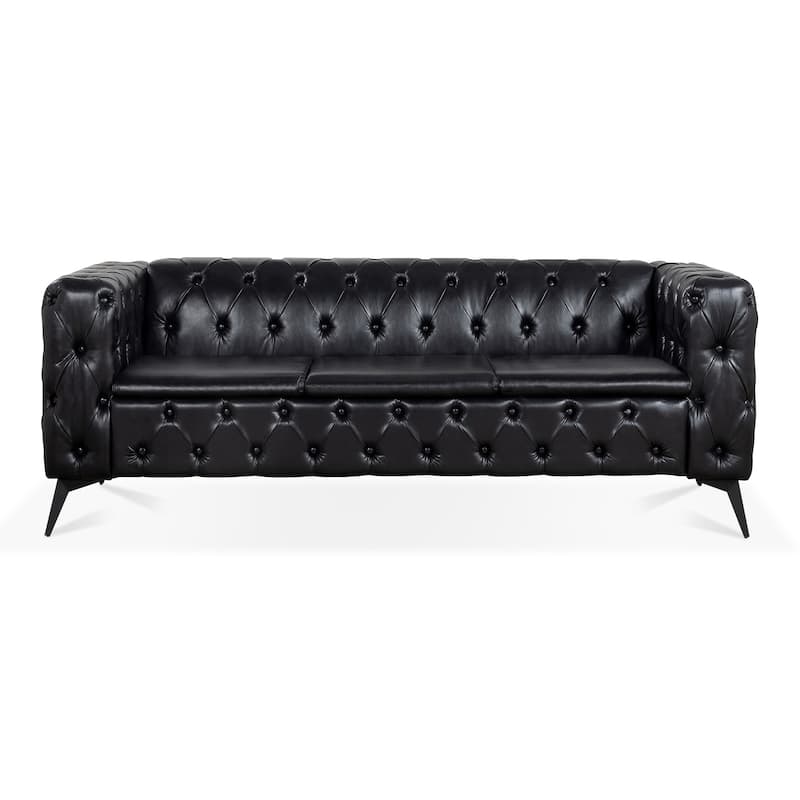 3 Seater Sofa Square Arm Removable Cushion Living Room Sofa
