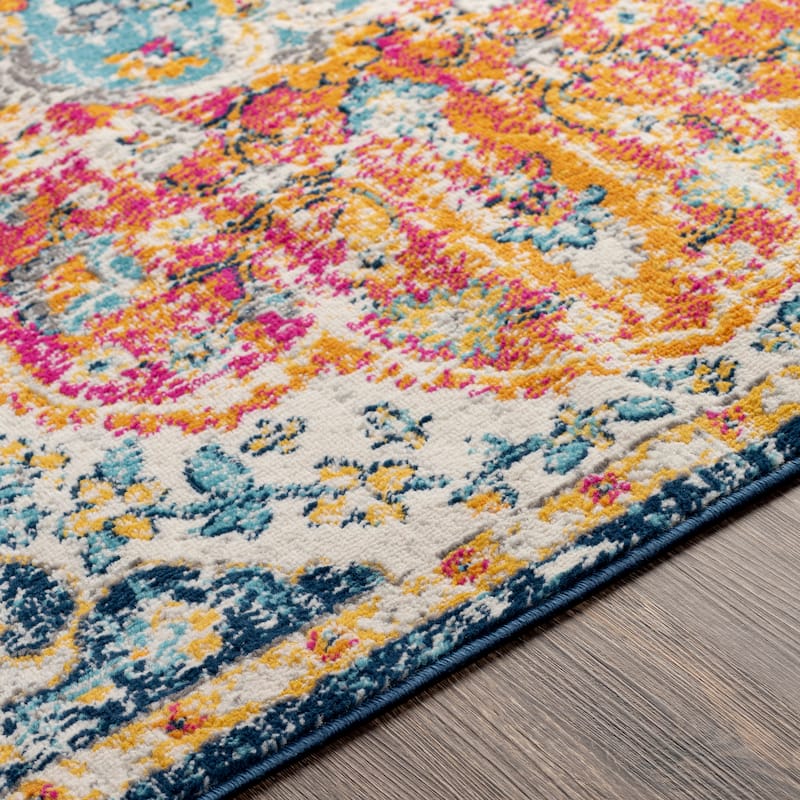 Livabliss Kimaree Bright Boho Medallion Area Rug