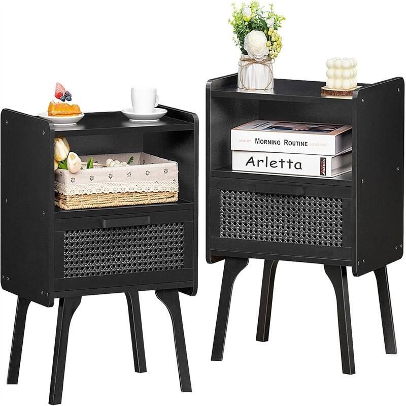Nightstands Set of 2 - Black