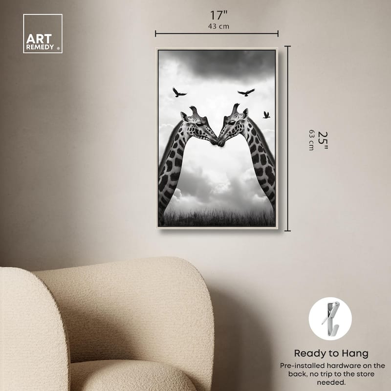 Giants in Love II Canvas by Art Remedy