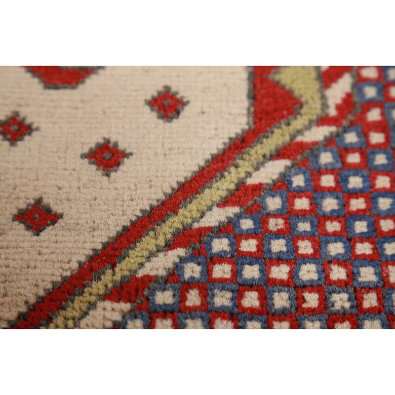 Hand Knotted Oriental 100% Wool Carpet Traditional Medallion Greys & Charcoal Kazak Area Rug - 9' 3'' X 8' 3''