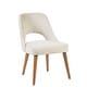 preview thumbnail 4 of 49, INK+IVY Nola Upholstered Dining Side Chairs with Cutout Back design (Set of 2)