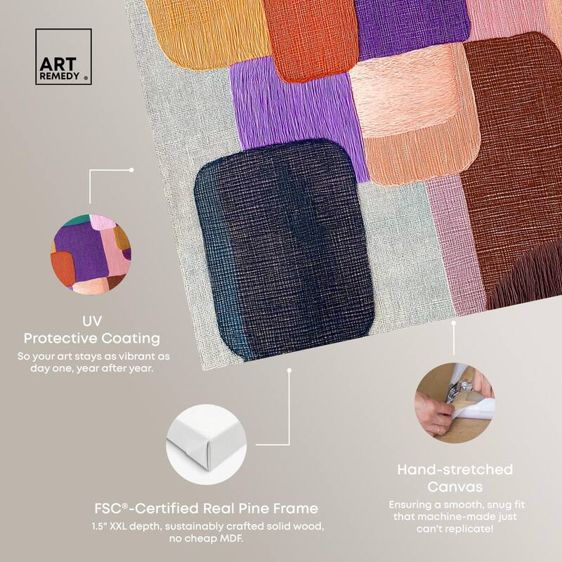 Color Block Cadence I Canvas by Art Remedy, Gallery Wrapped