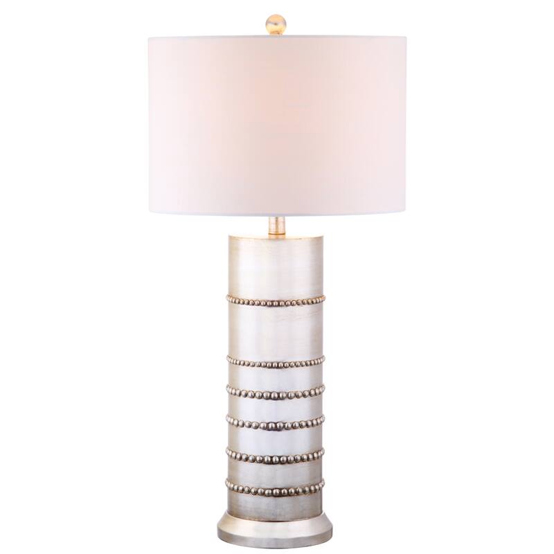 Isabella 31" Resin LED Table Lamp, Silver by JONATHAN Y