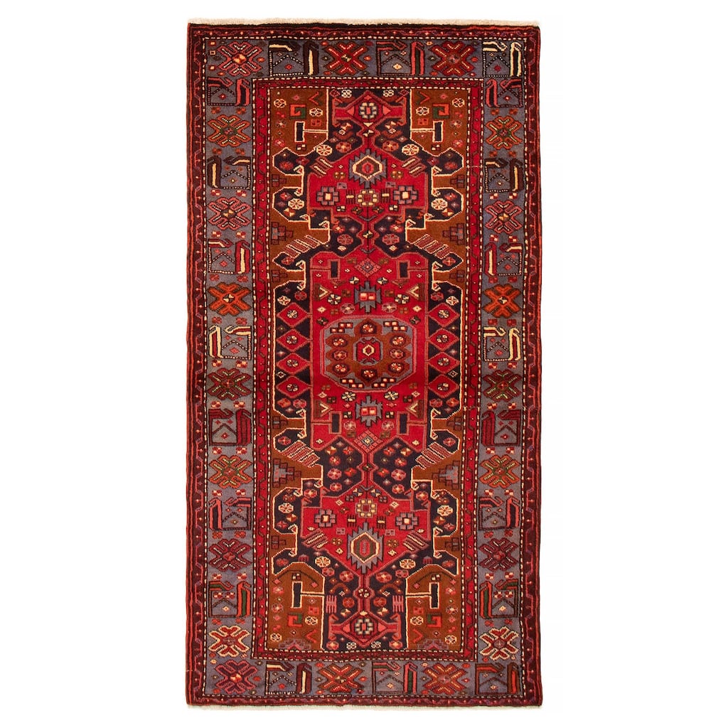 ECARPETGALLERY Hand-knotted Konya Anatolian Red Wool Rug - 3'6 x 6'9