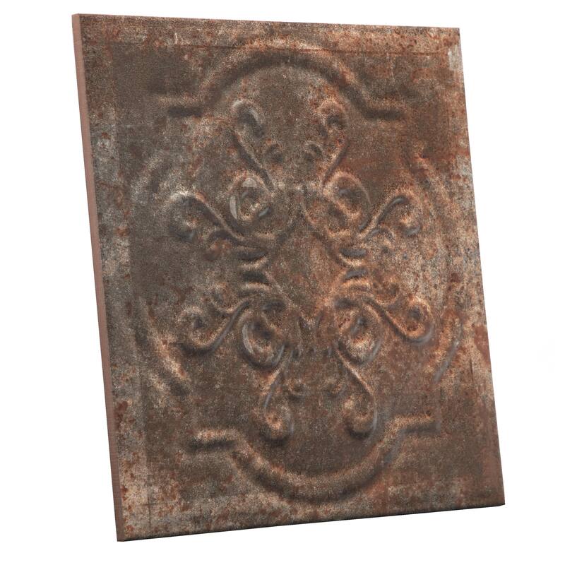 Merola Tile Ritz Ossidato Nero 7-7/8" x 7-7/8" Ceramic Wall Tile