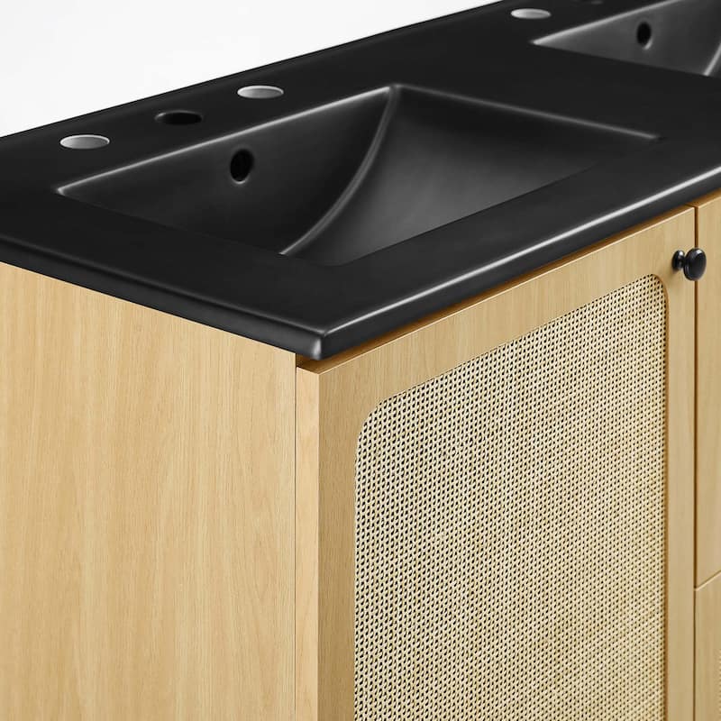 Chaucer Bathroom Vanity with Black Basin Included