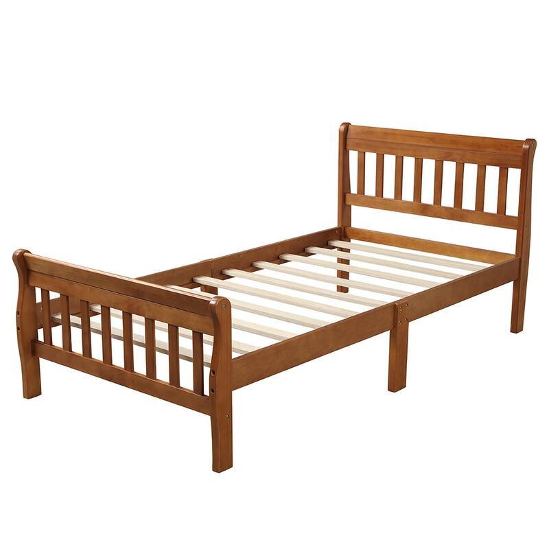 Moda Wood Platform Bed Twin Bed Frame Panel