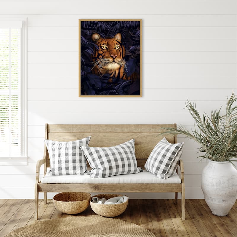 God Is a Weaver Colour Large by Ec Mazur Framed Canvas Wall Art