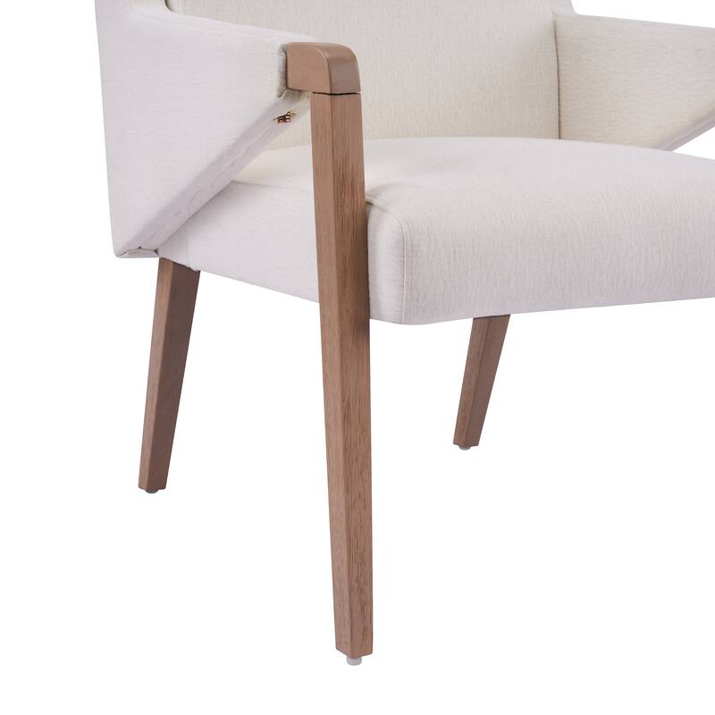 Christopher Knight Home - Set of 2 Mid-Century Modern Upholstered Dining Chair with Rubberwood Frame