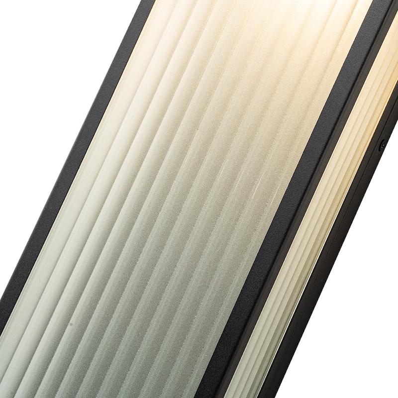 18" Outdoor LED Wall Light with Frosted Glass