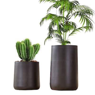 DreamPatio Glendale Round Fiberstone Planter