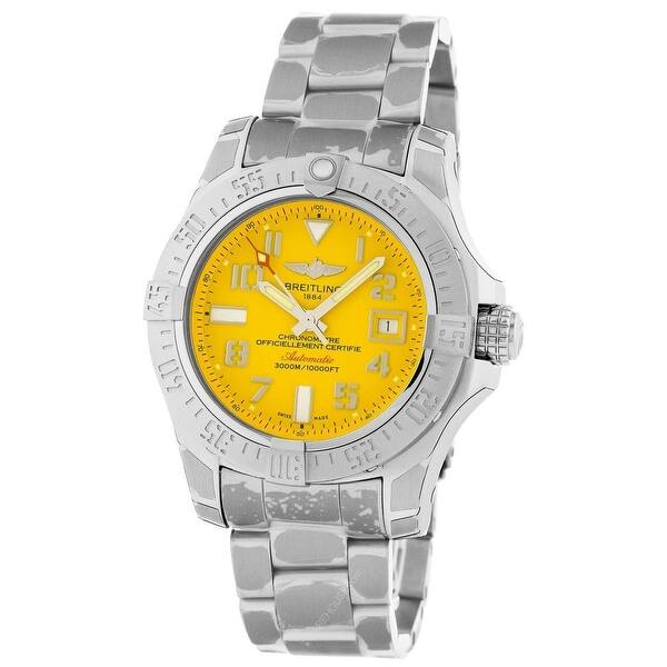 slide 1 of 1, Breitling Men's 'Avenger II Seawolf' Stainless Steel Watch - Yellow