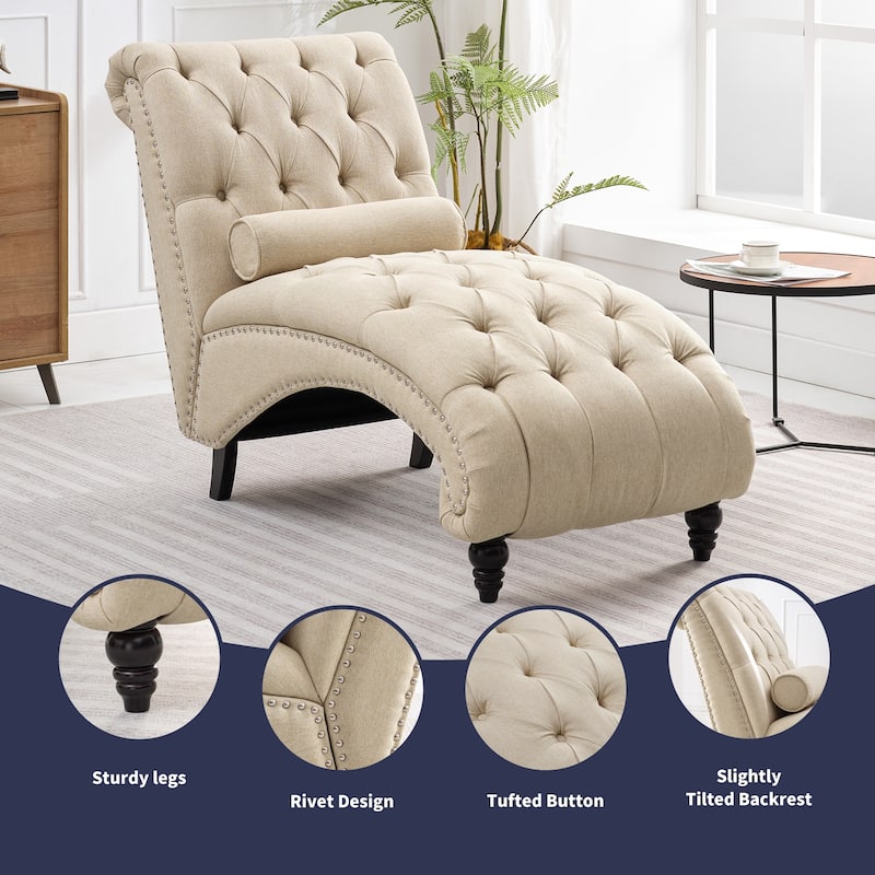 Mixoy Chaise Lounge Chair Indoor,Leisure Accent Chair