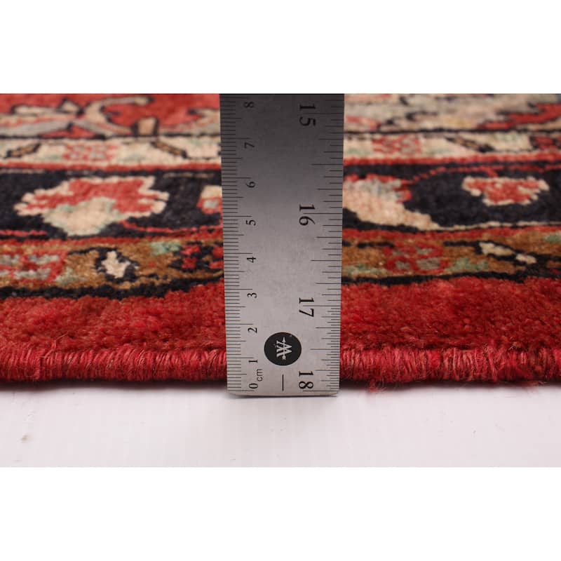 ECARPETGALLERY Hand-knotted Andelz Red Wool Rug - 3'3 x 8'11