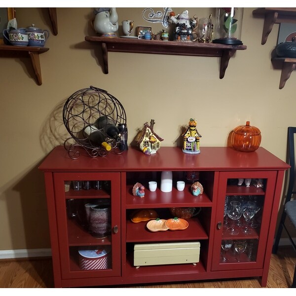 Buffets & Sideboards Red Wooden Mixcept 52 Modern Stylish Sideboard