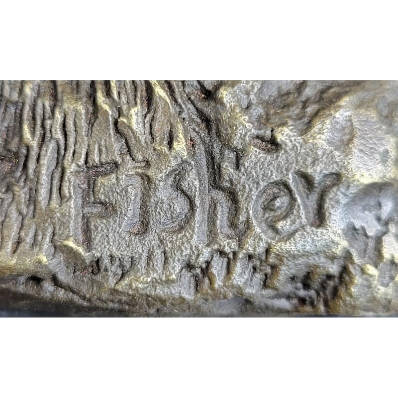 Signed Original Fisher American Artisan Female Jockey Jumps Bronze Sculpture