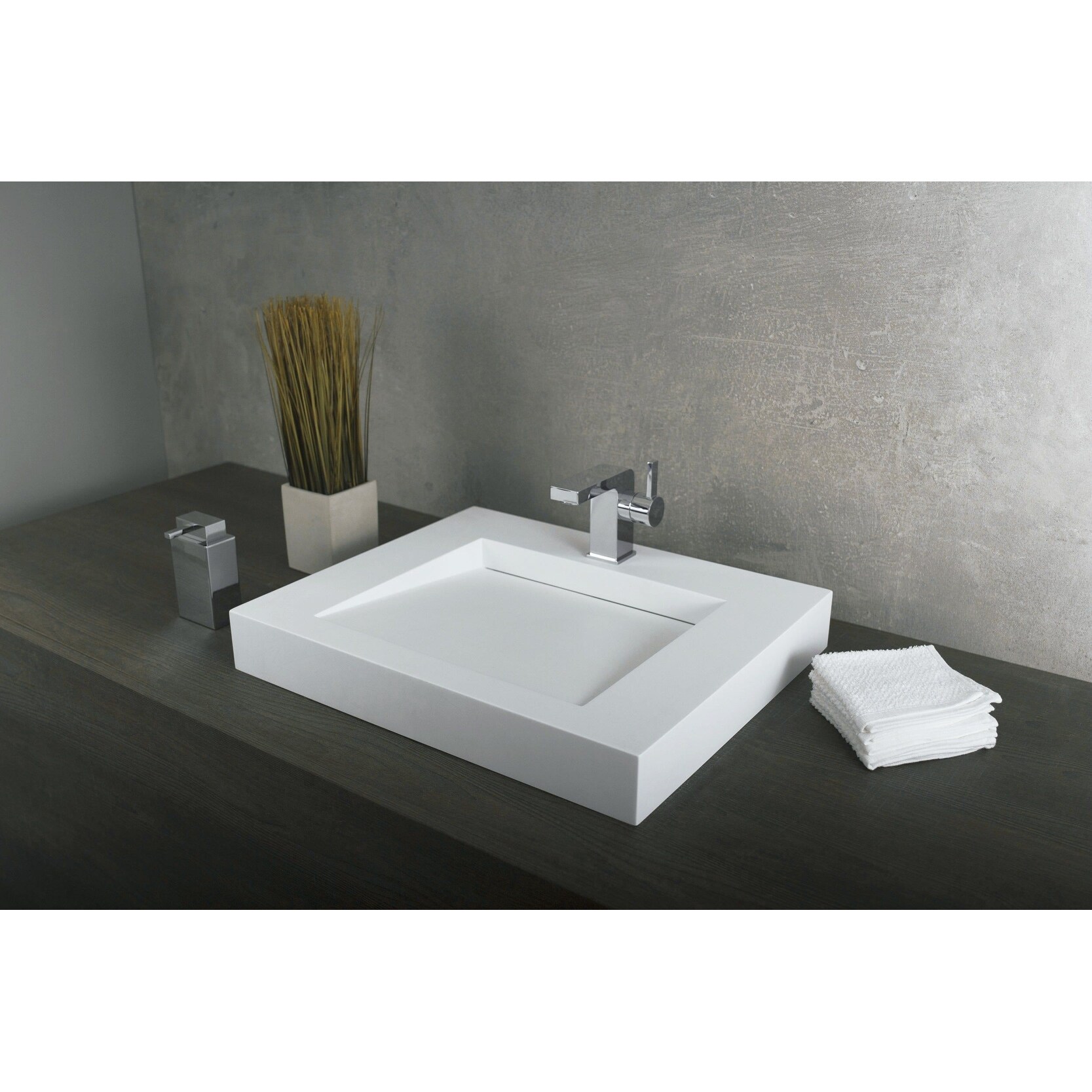 Top mount sale bathroom sink