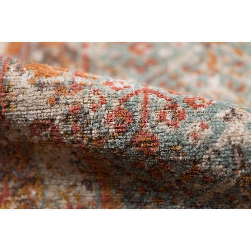 Ethereal Vintage Bordered Area Rug
