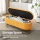 preview thumbnail 15 of 120, Velvet Storage Bench for Bedroom