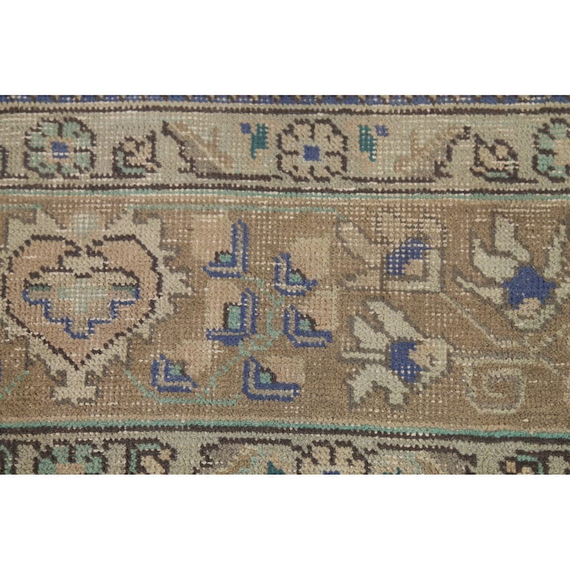 Tabriz Persian Vintage Area Rug Handmade Bedroom Wool Carpet - 6'6"x 9'9"