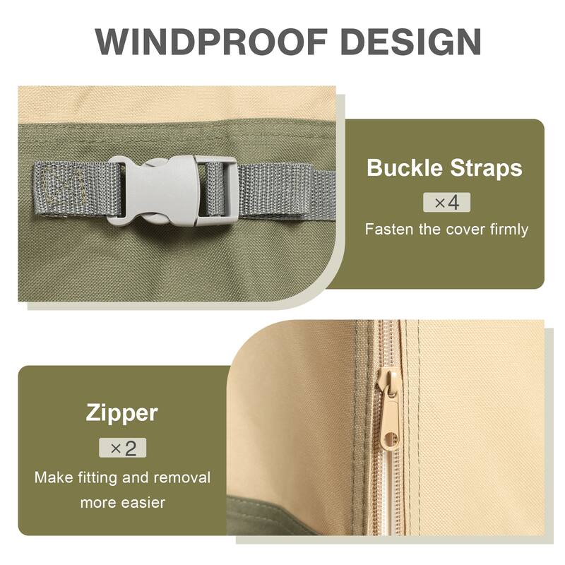 Aoodor Heavy Duty Outdoor Hot Tub Cover