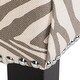 preview thumbnail 7 of 8, SAFAVIEH Dining Parsons Becca Zebra Grey Dining Chair - 22" x 24.8" x 36.4"