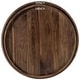 preview thumbnail 22 of 68, KINWELL Round Black Walnut Wood Serving Tray Ottoman Tray with Handles