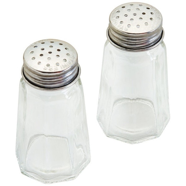 Good Cook 24084 Glass Salt & Pepper Shakers, Set Of 2
