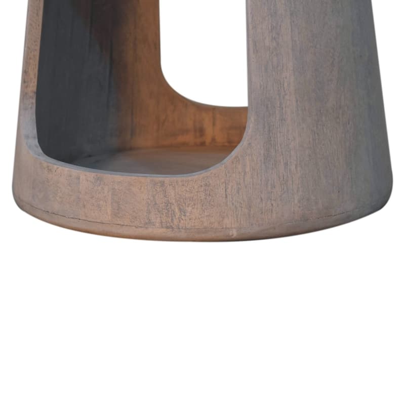 Solid Wood Acid Wash Side Table