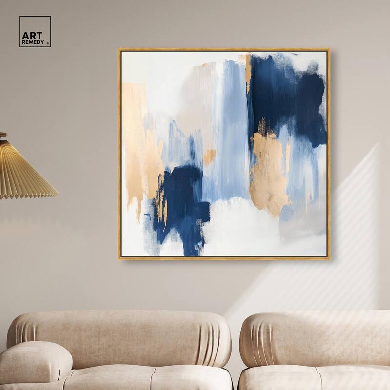 Tranquil Blue Depths I Canvas by Art Remedy