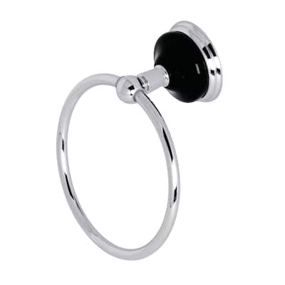 Kingston Brass Water Onyx 6-Inch Towel Ring