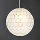 preview thumbnail 43 of 56, Capiz Honeycomb Globe Pendant Light