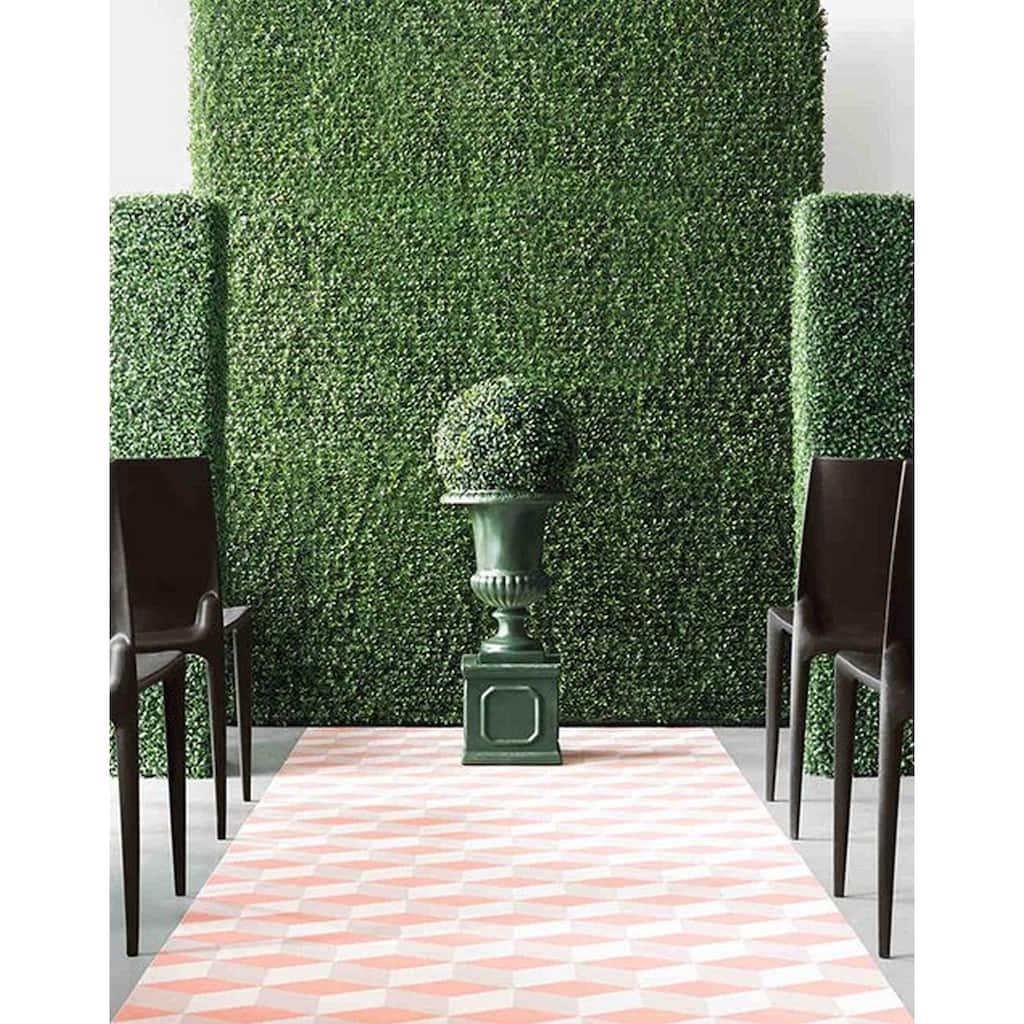 40 in x 120 in Artificial Boxwood Roll Panels for Outdoor Use - 1 Roll
