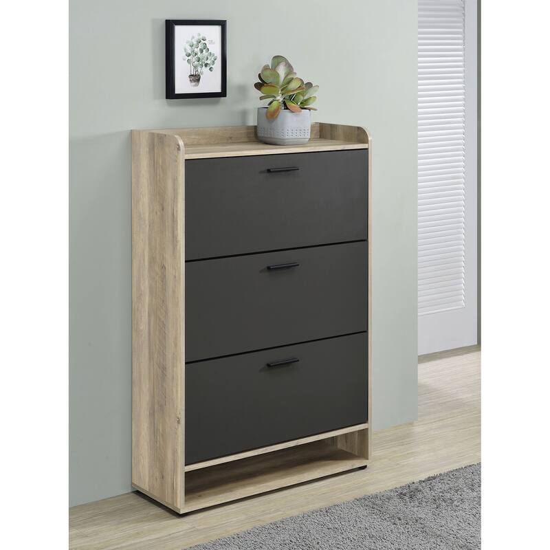 Denia 3-tier Engineered Wood Shoe Cabinet