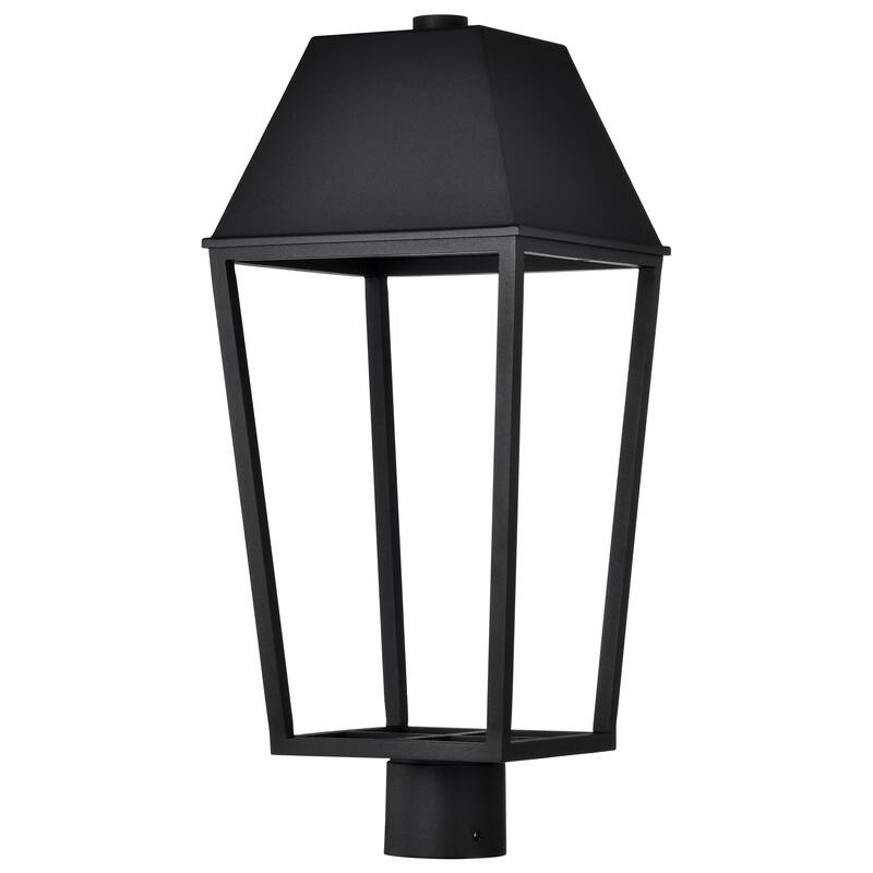 Colt 10 Watt LED Outdoor Post Lantern Matte Black Finish