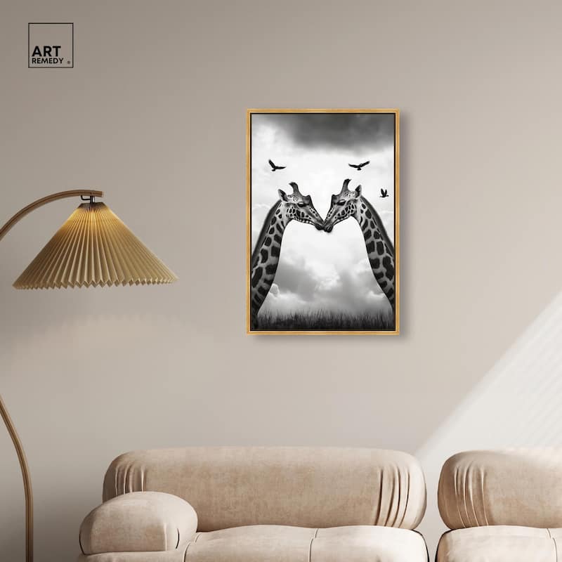 Giants in Love II Canvas by Art Remedy