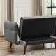 preview thumbnail 39 of 39, Modern Futon Sofa Bed, Convertible Sleeper Sofa with Tapered Wood Legs, 78.35" W, Small Split Back Sofa for Living Room