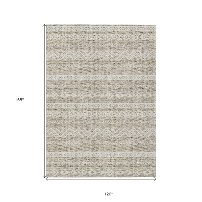HomeRoots Southwestern Transitional Rectangle Outdoor Rug