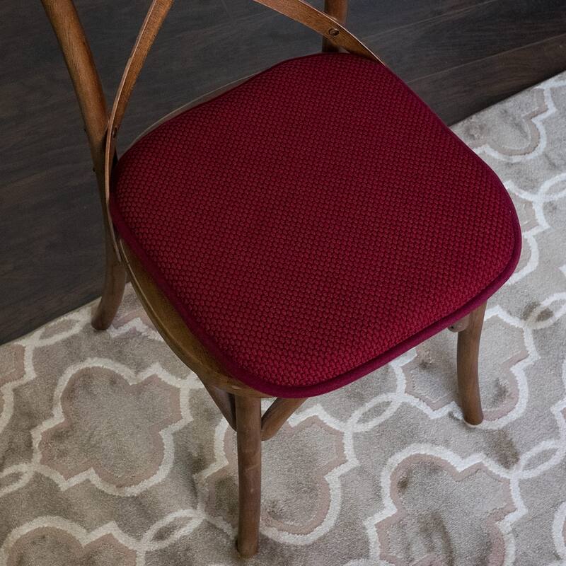 16-in. Square Non-slip Memory Foam Seat Cushions (2 OR 4) - 16 X 16