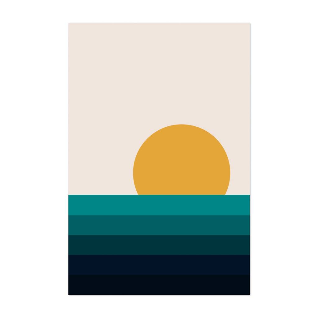 Minimalist Landscape VI Illustrations Abstract Ocean Art Print/Poster