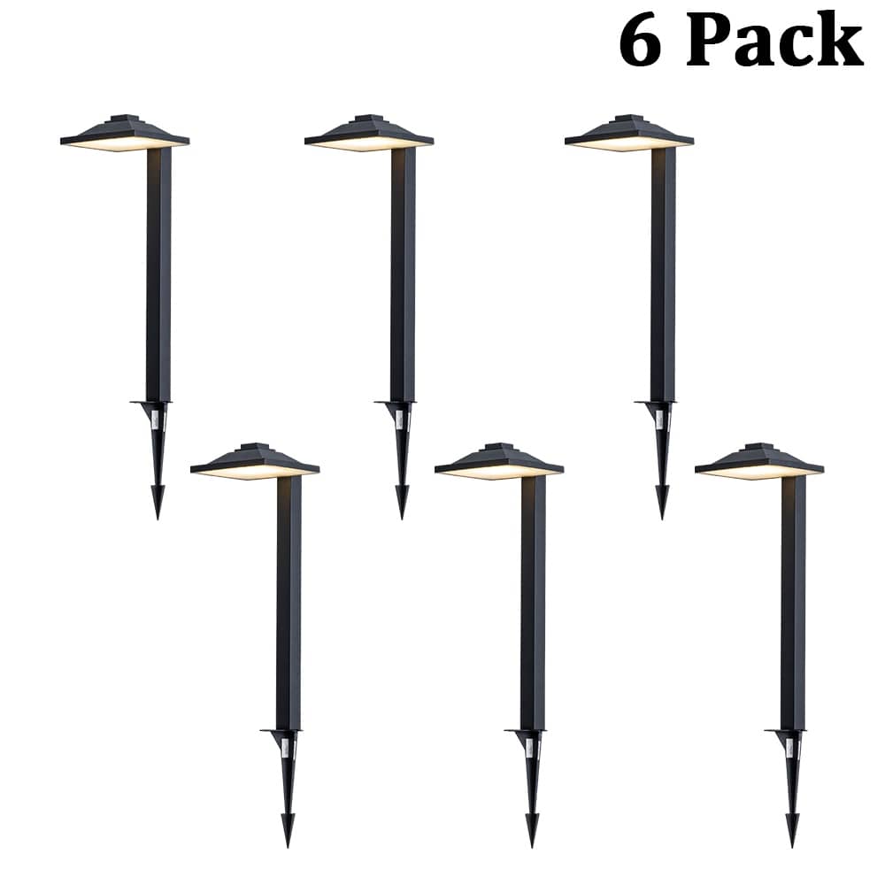 LED Low Voltage Landscape Path Light Bright Waterproof Outdoor Pathway Light for Walkway, Garden, Yard & Driveway (6 pack )